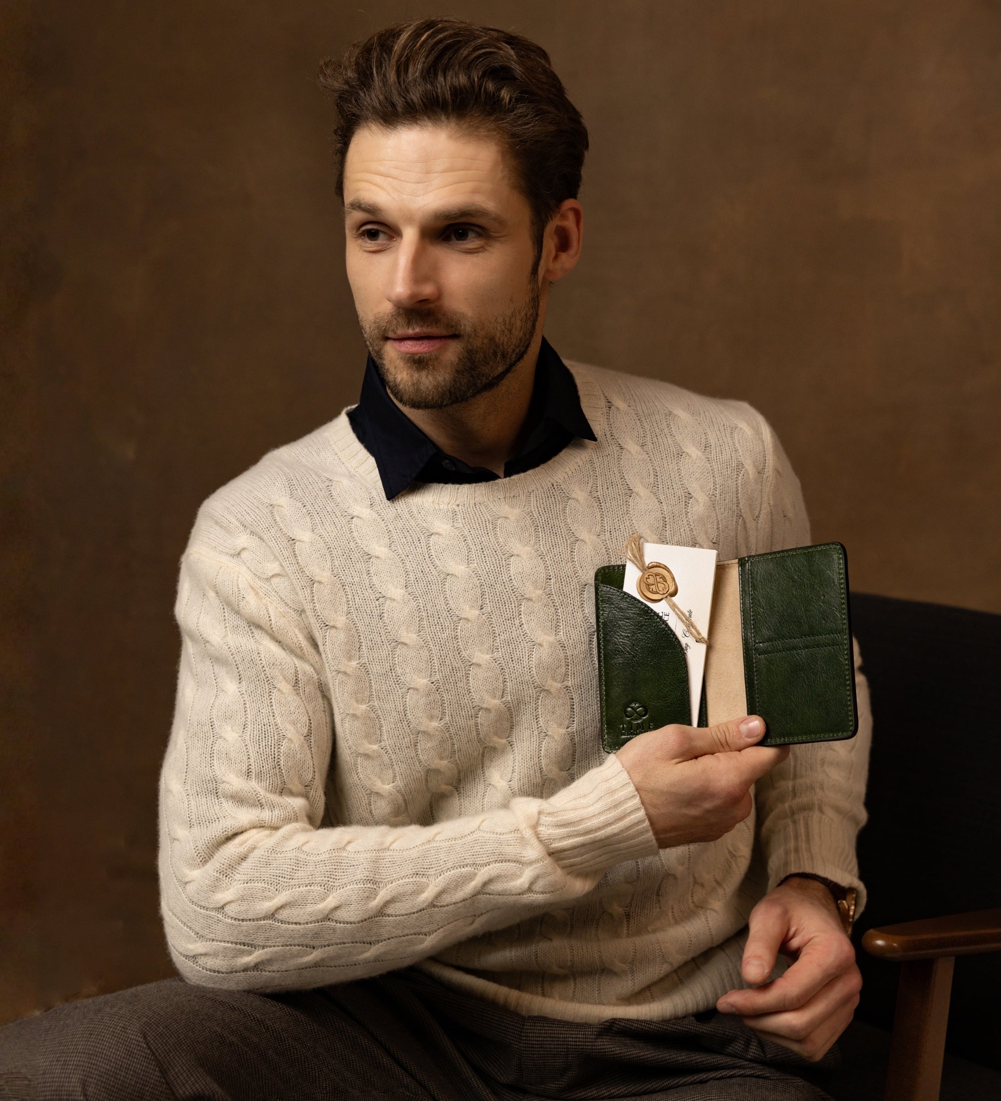 Małe skórzane etui na paszport - Gulliver's Travels