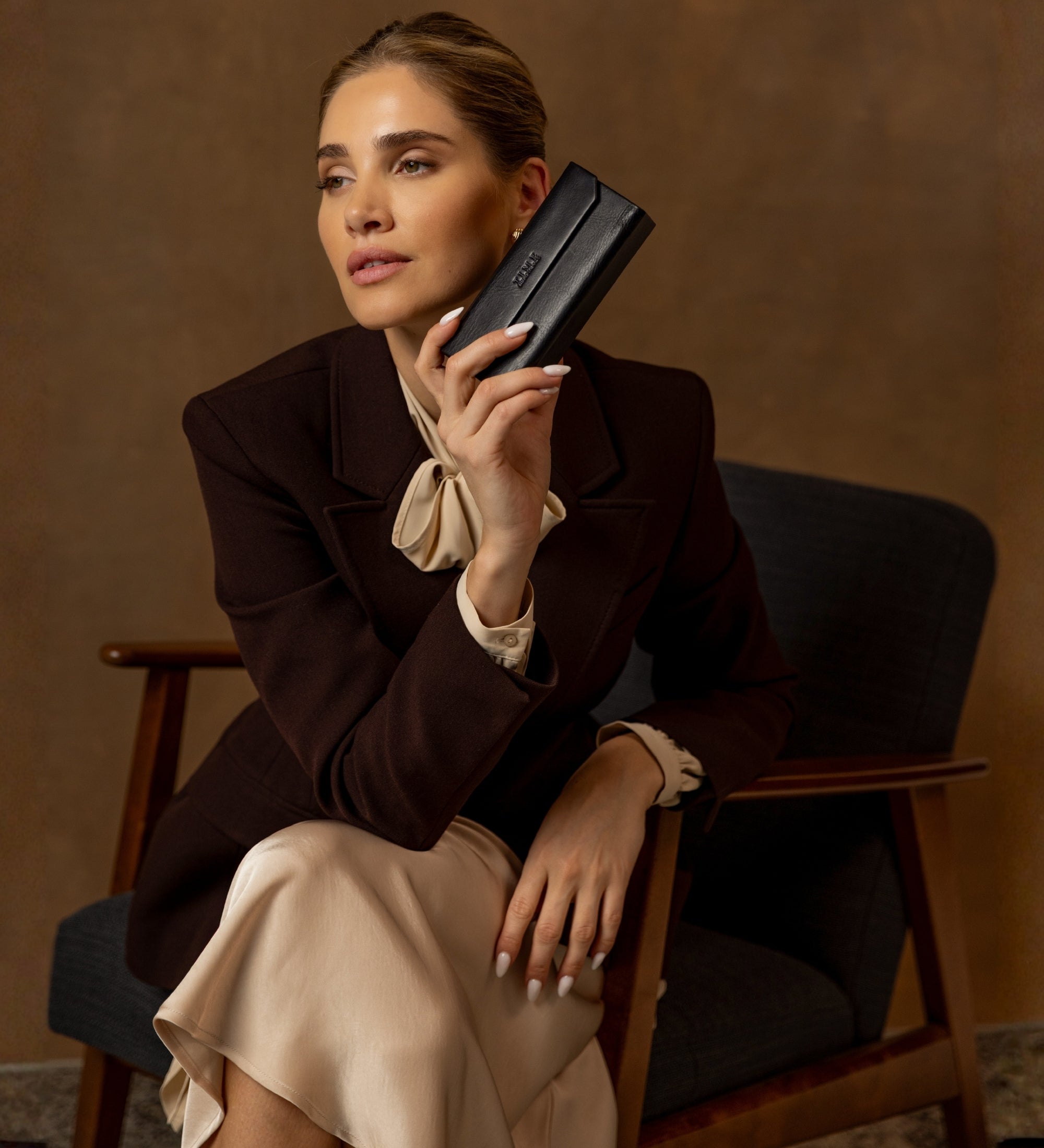 Składane skórzane etui na okulary dla kobiet - The Riddle of the Sands