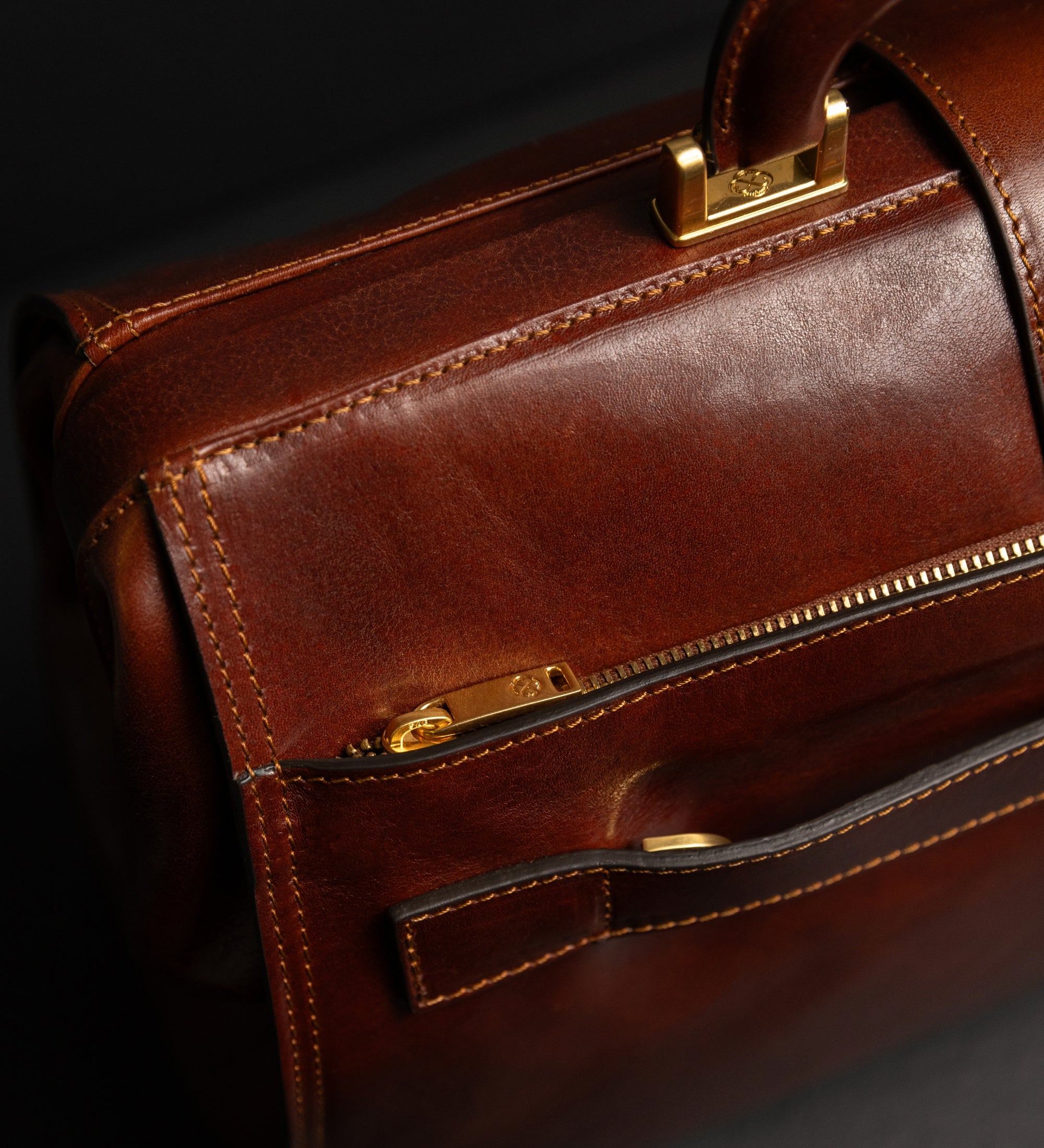 Duża skórzana torba lekarska dla kobiet - Mrs Dalloway