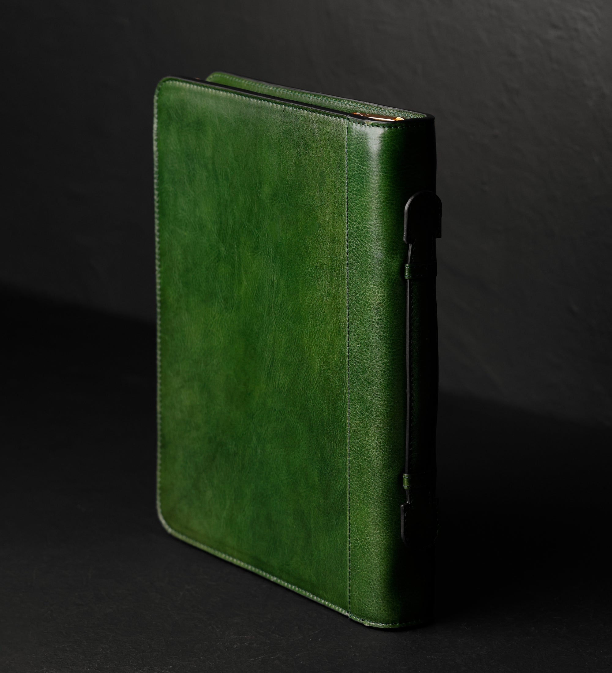 Skórzane damskie etui na dokumenty z segregatorem - Joy in the Morning