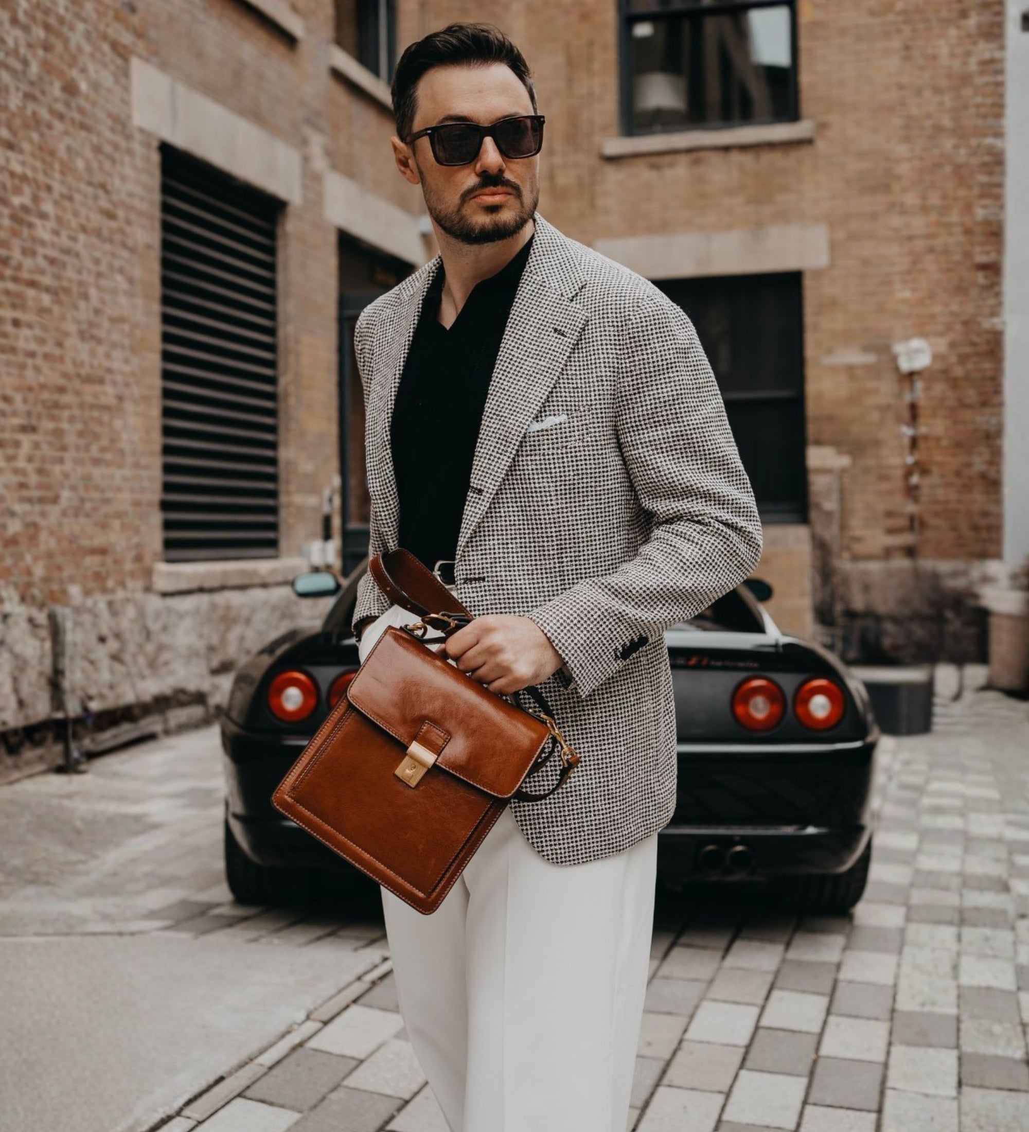 Mała skórzana teczka - Walden