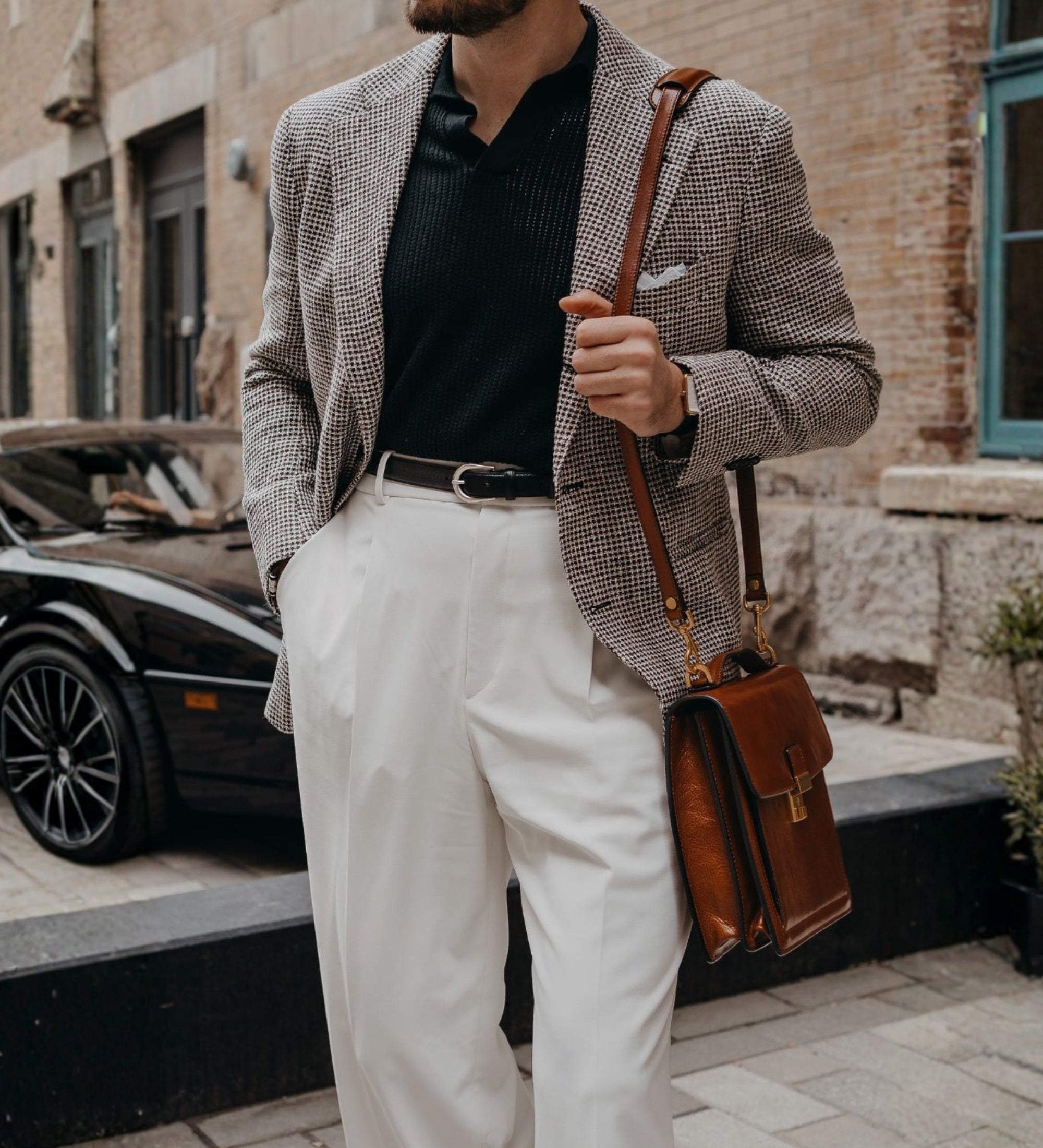 Mała skórzana teczka - Walden