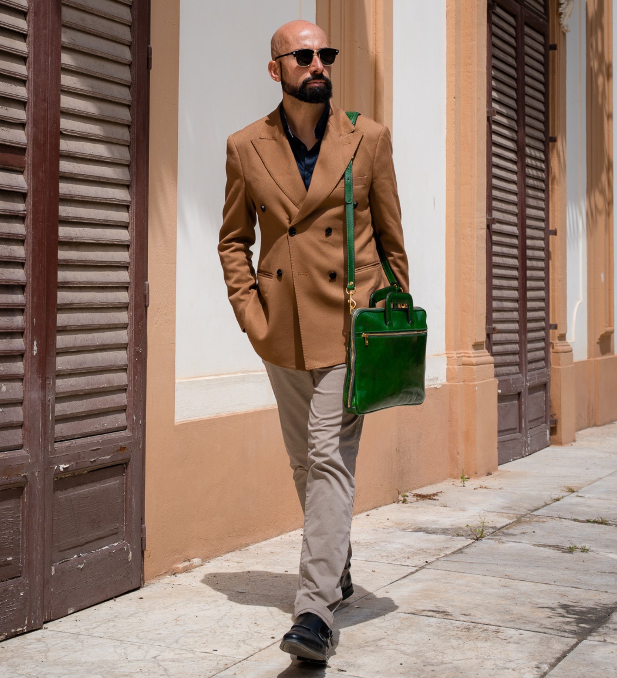 Skórzana teczka na laptopa - Brave New World