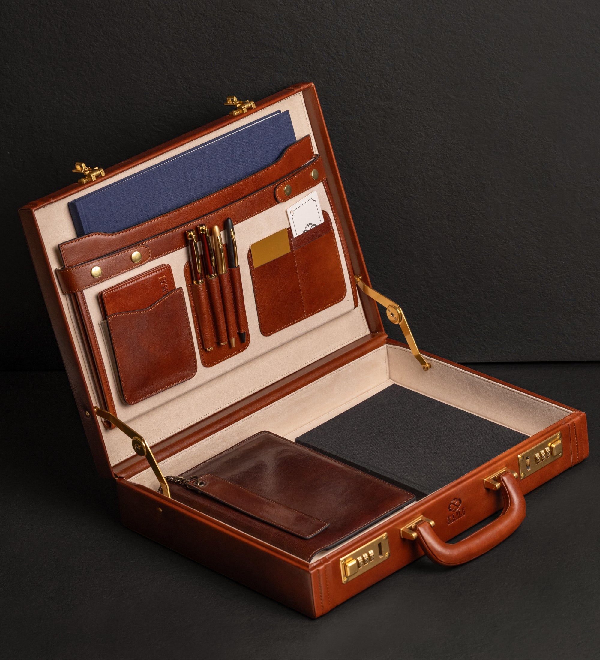 Leather Attaché Case Briefcase - Fatherland
